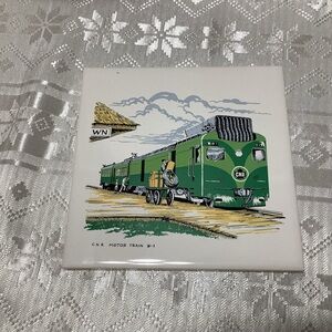 Headford Ceramics Vintage CNR Train Ceramic Tile Collectible Fandom